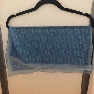 YSL Hair Scarf Blue